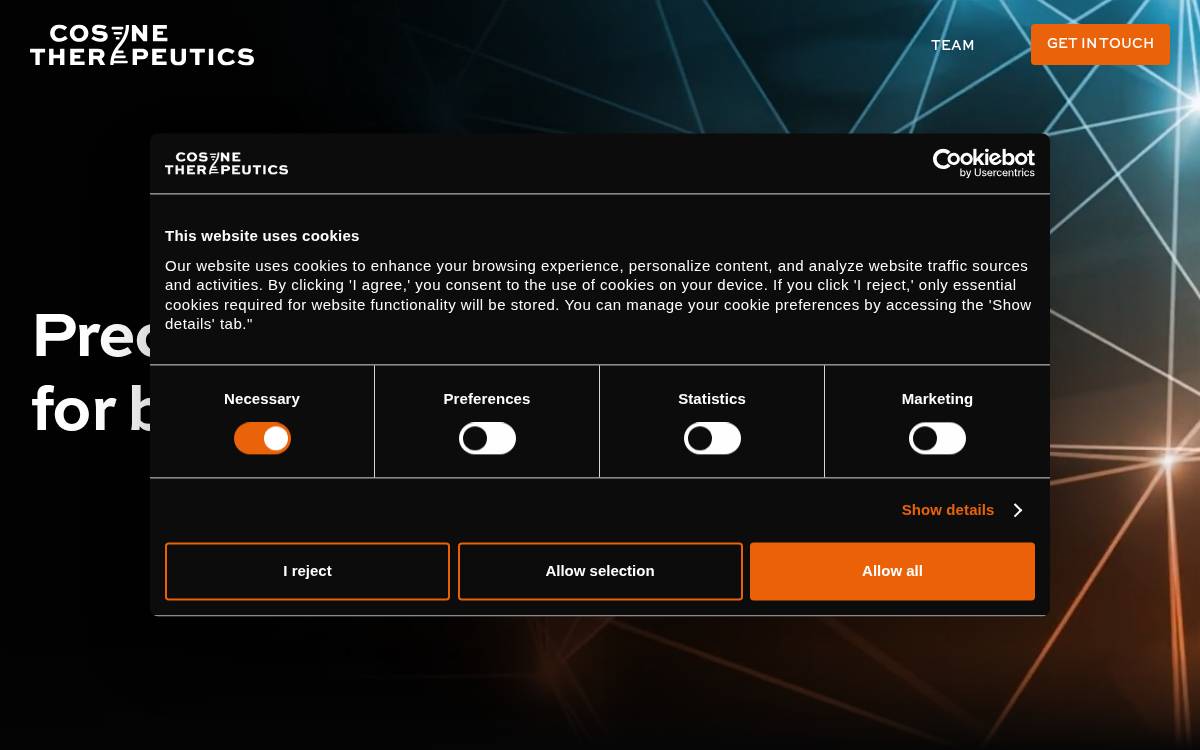 Cosyne website preview