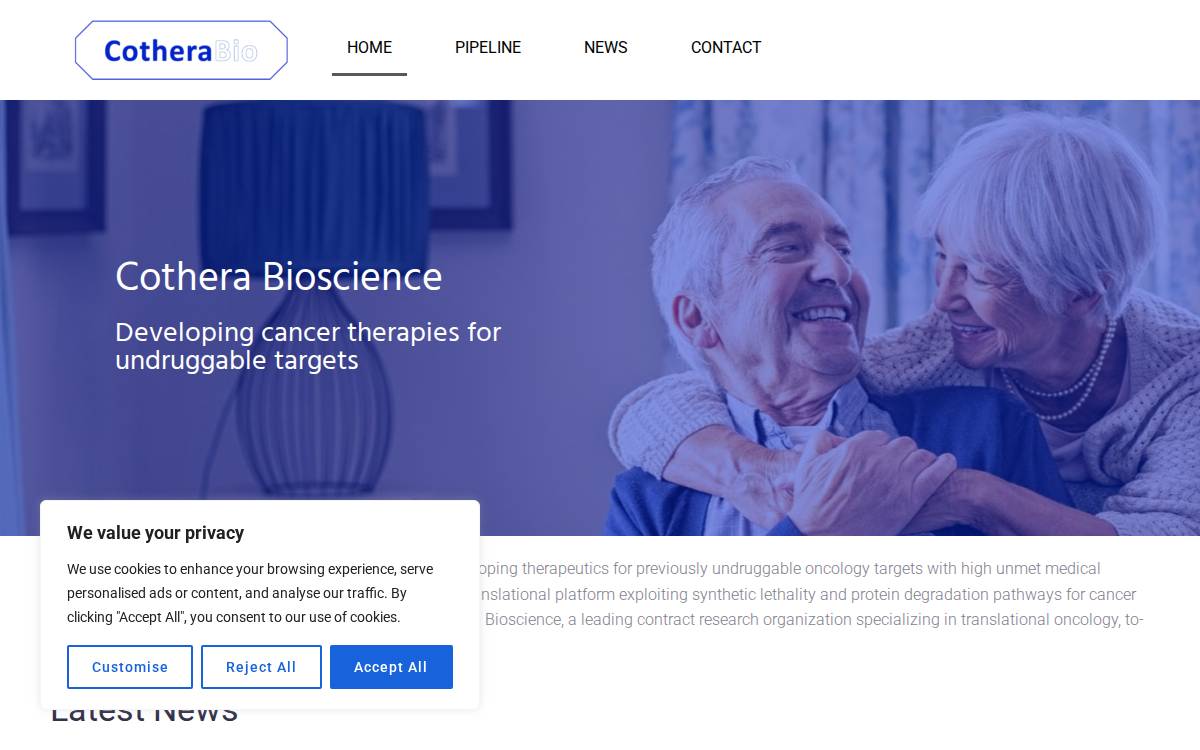 Cotherabio website preview