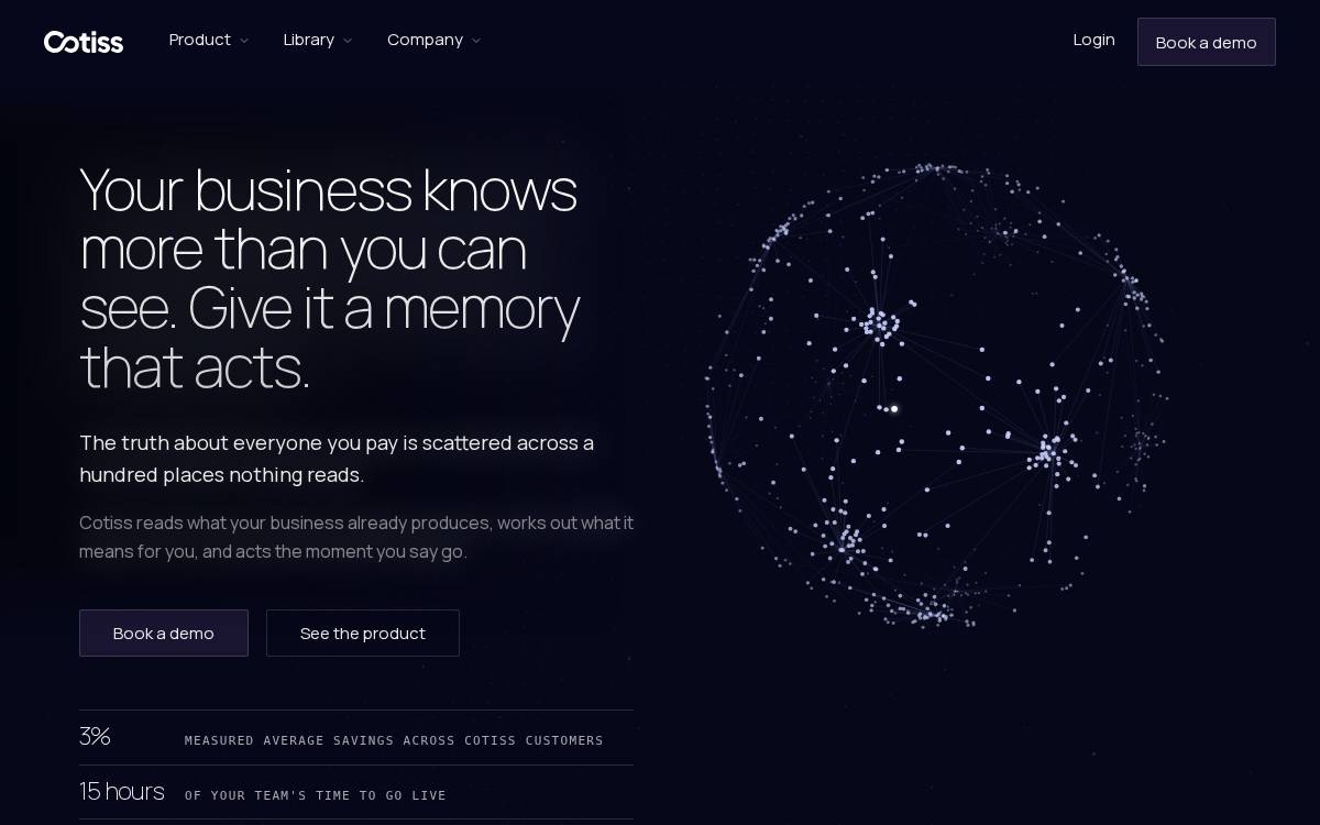 Cotiss website preview