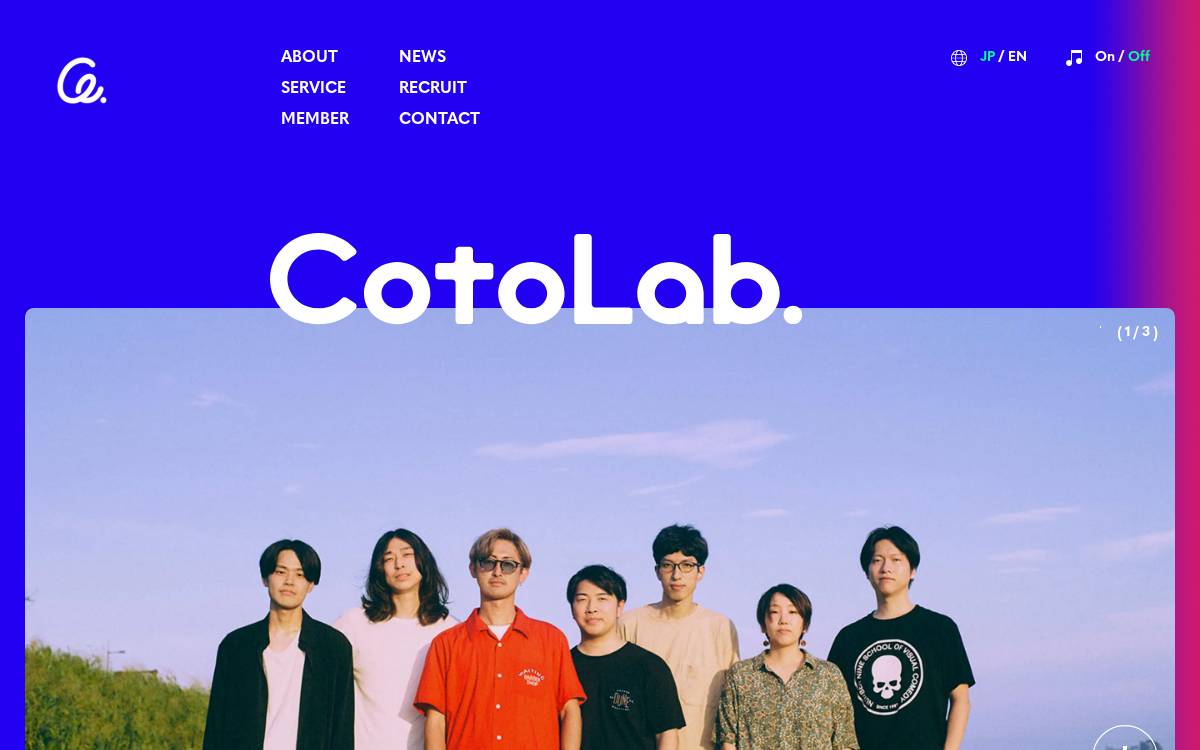 Cotolab website preview