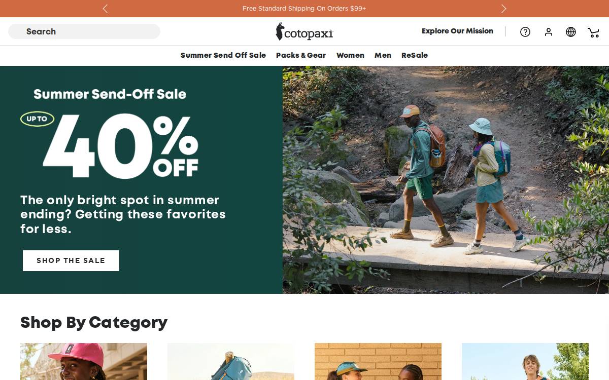 Cotopaxi website preview