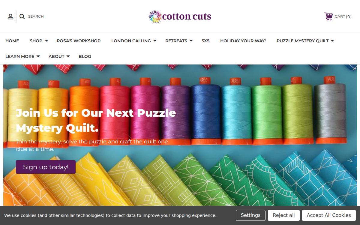 Cotton Cuts website preview