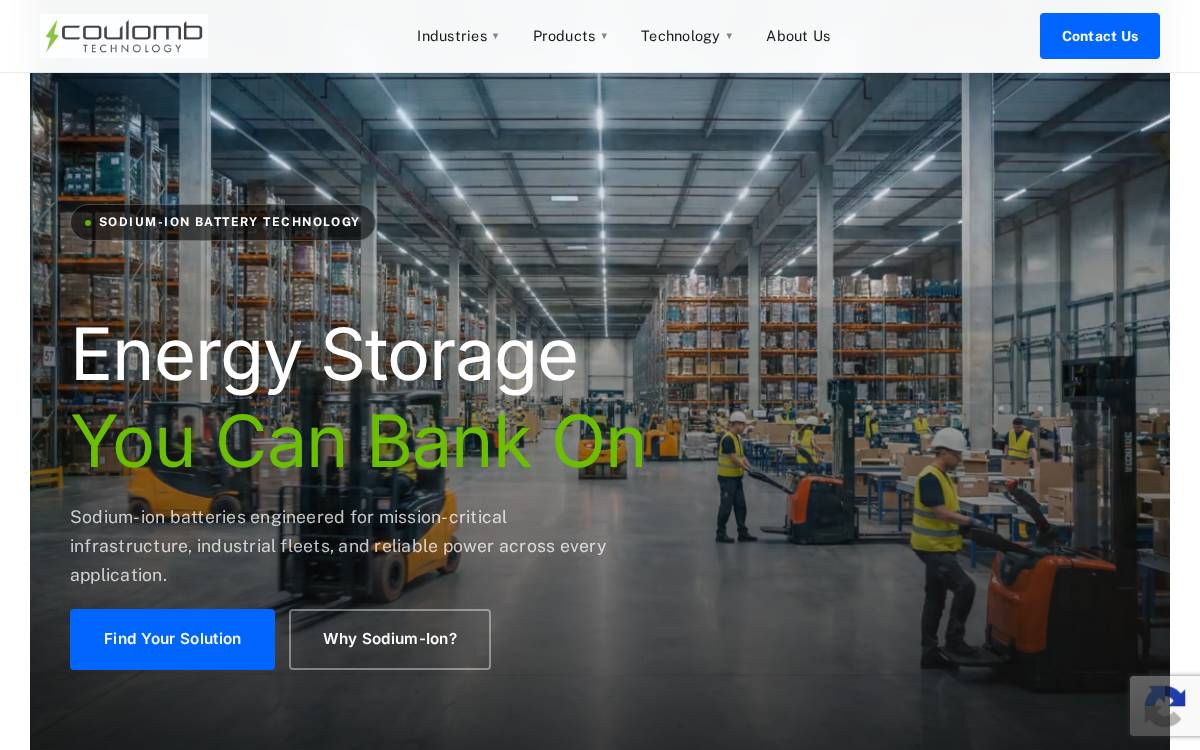 Coulomb Technology website preview