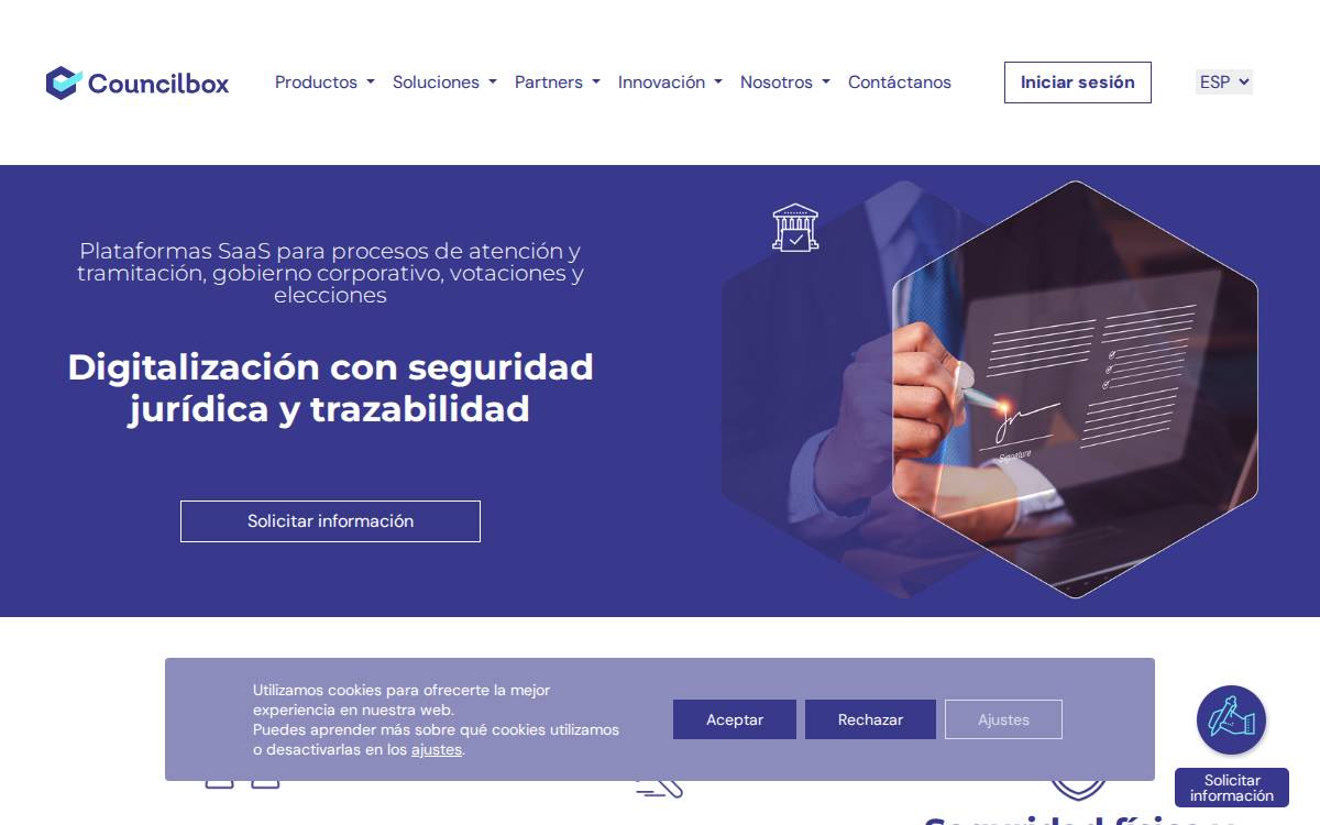 Councilbox website preview