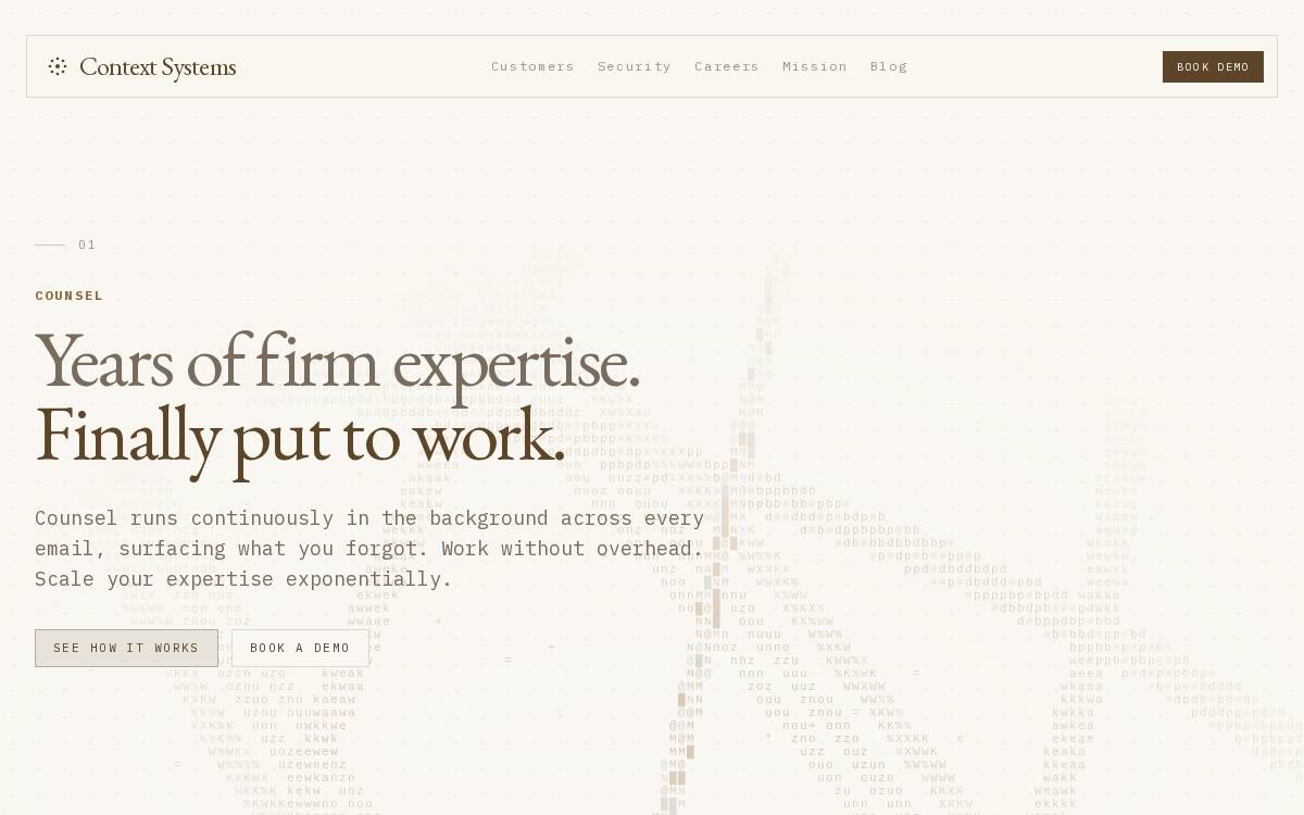 Counsel website preview