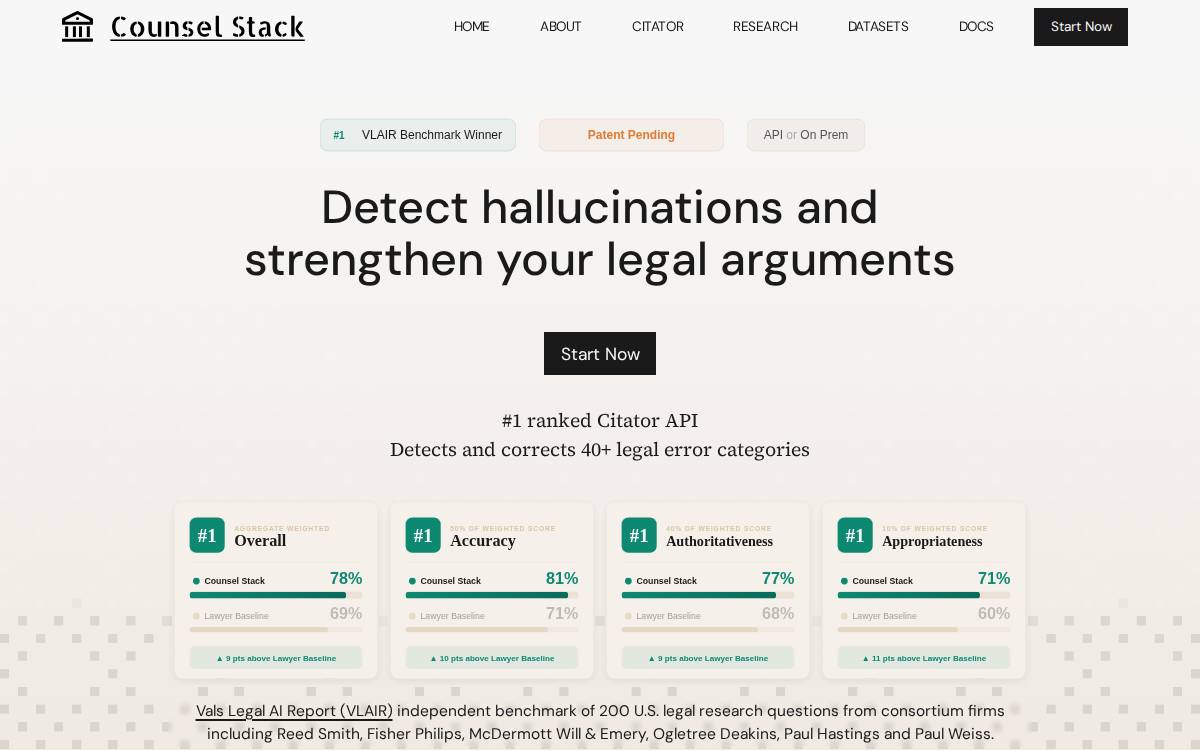 Counsel Stack website preview