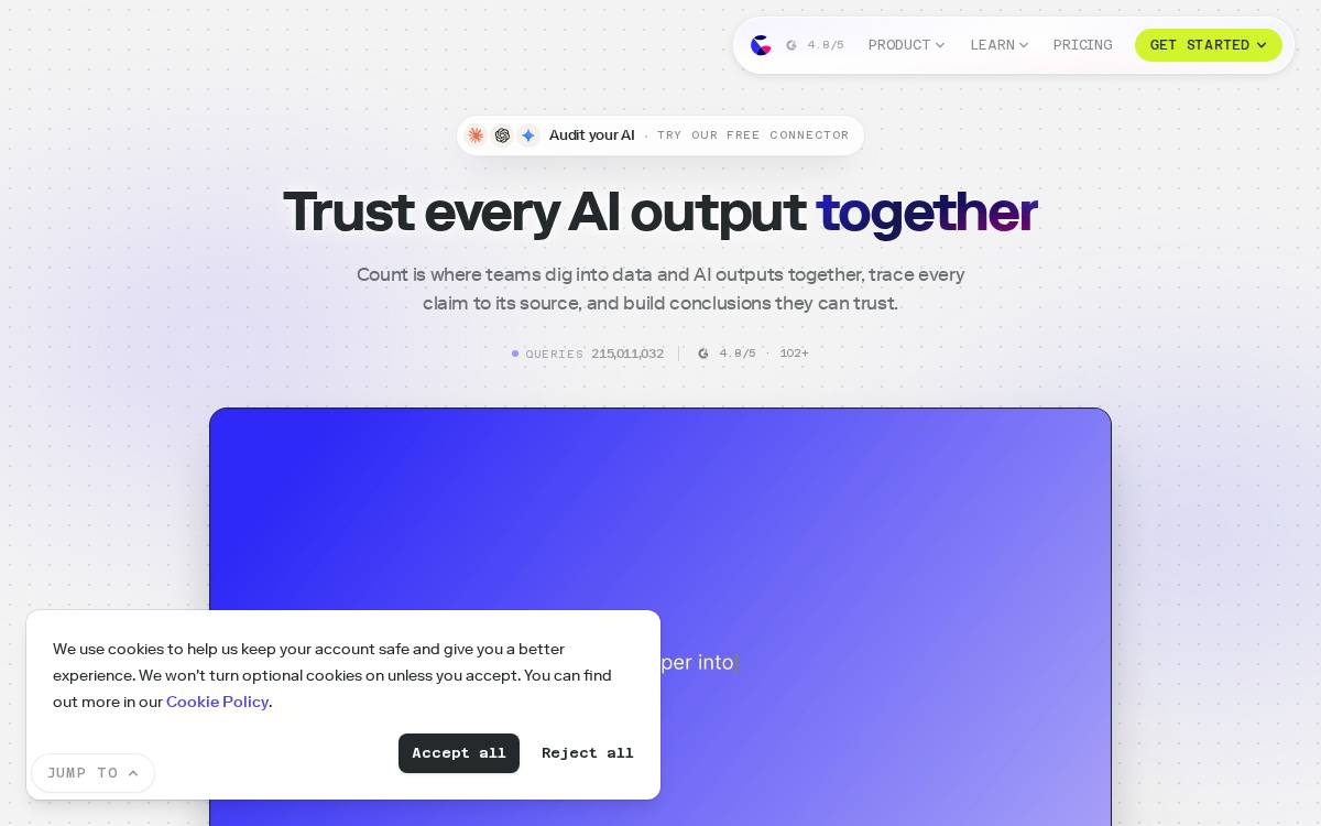 Count website preview