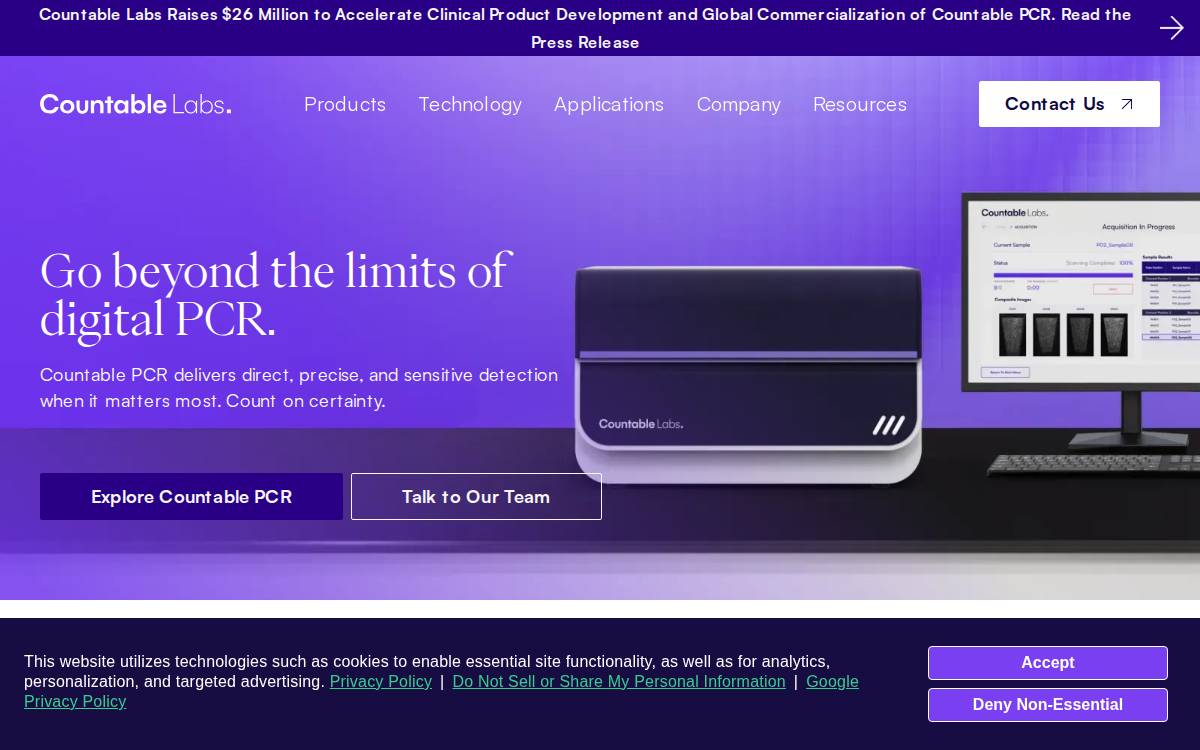 Countable Labs website preview