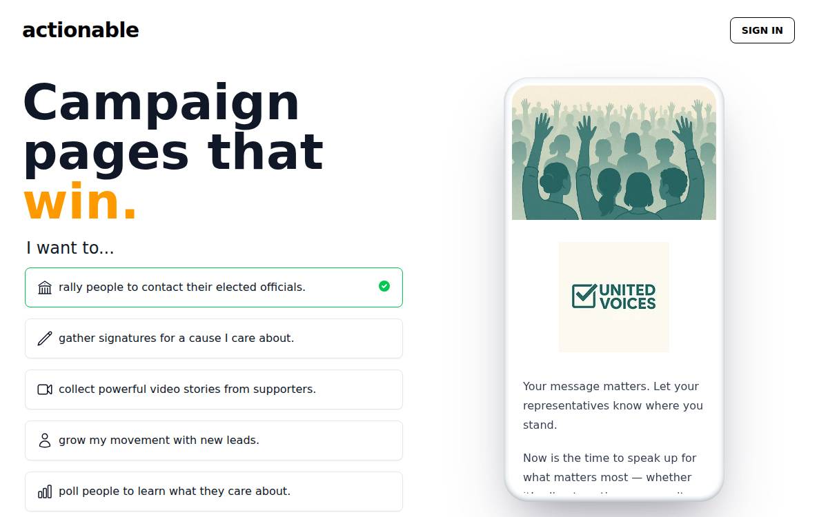 Countable website preview