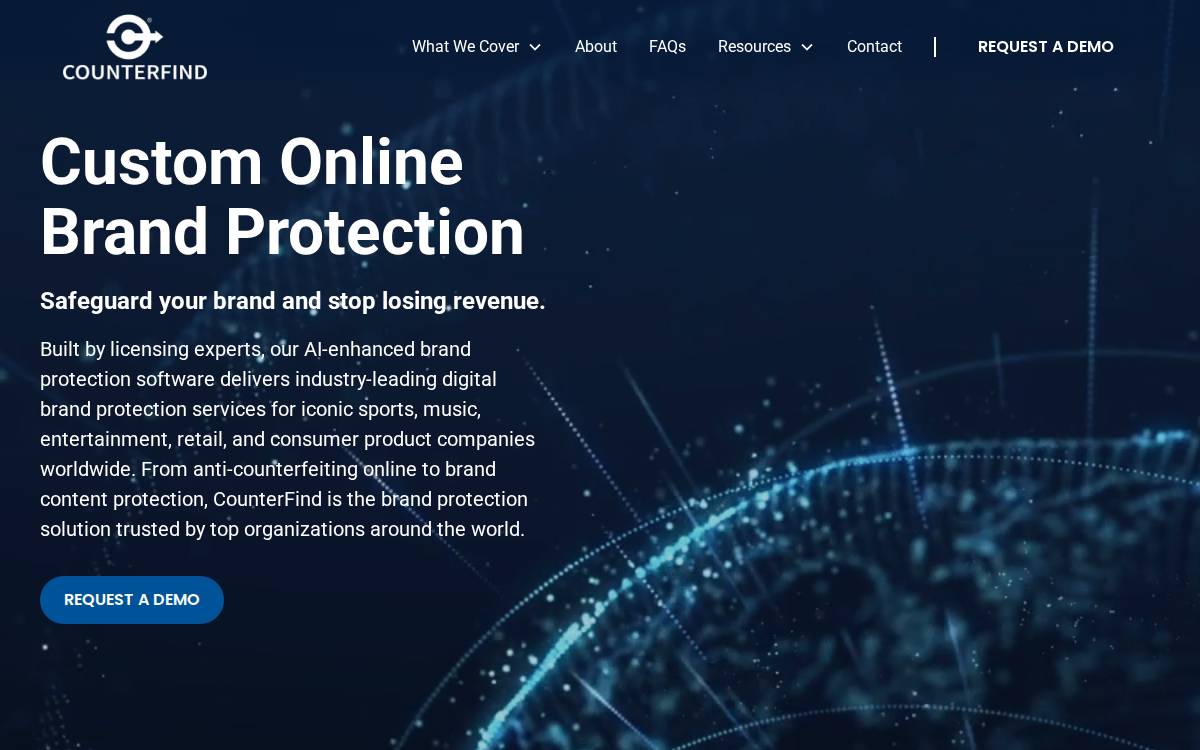 Counterfind website preview