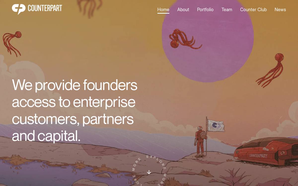 Counterpart website preview