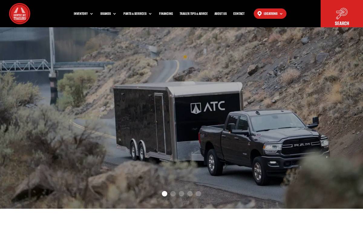 Countryboy Trailers website preview