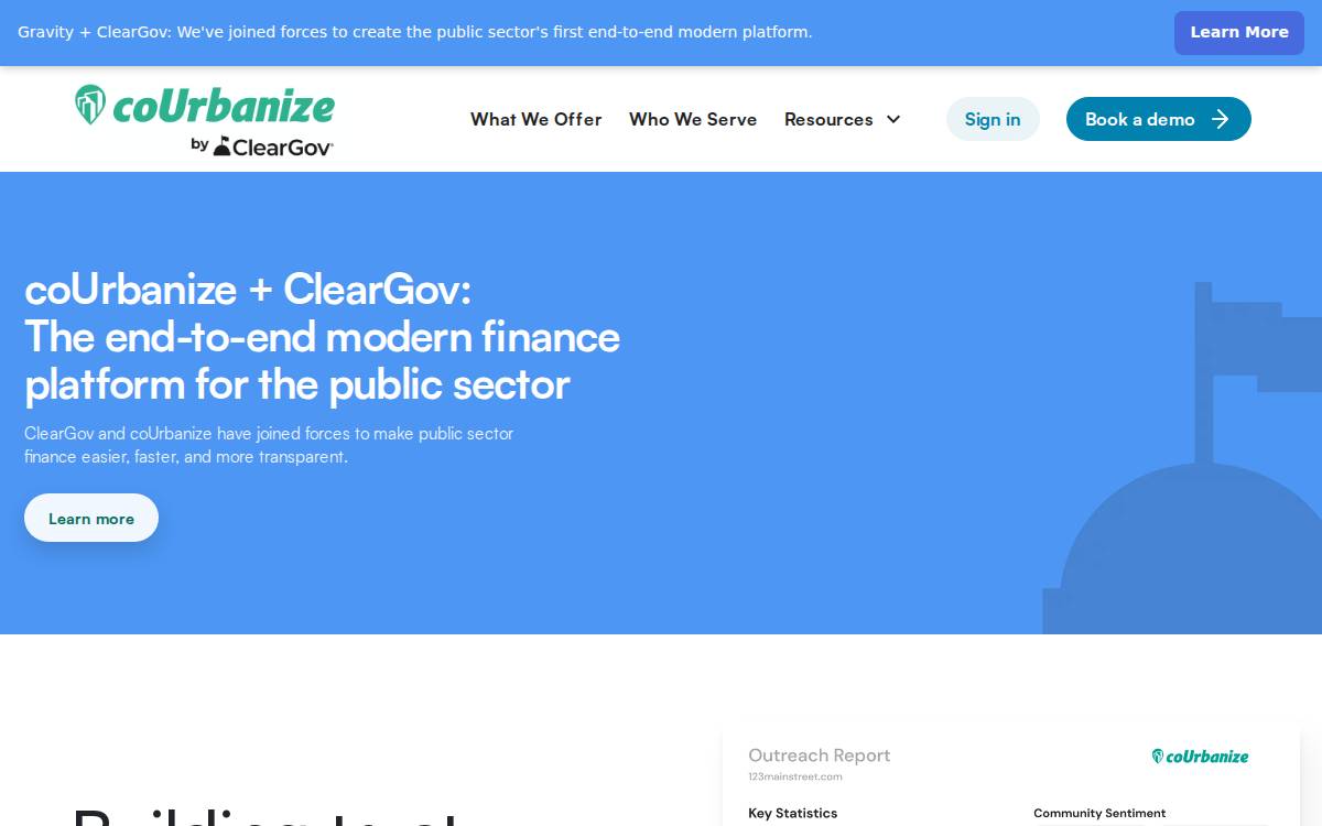 coUrbanize website preview