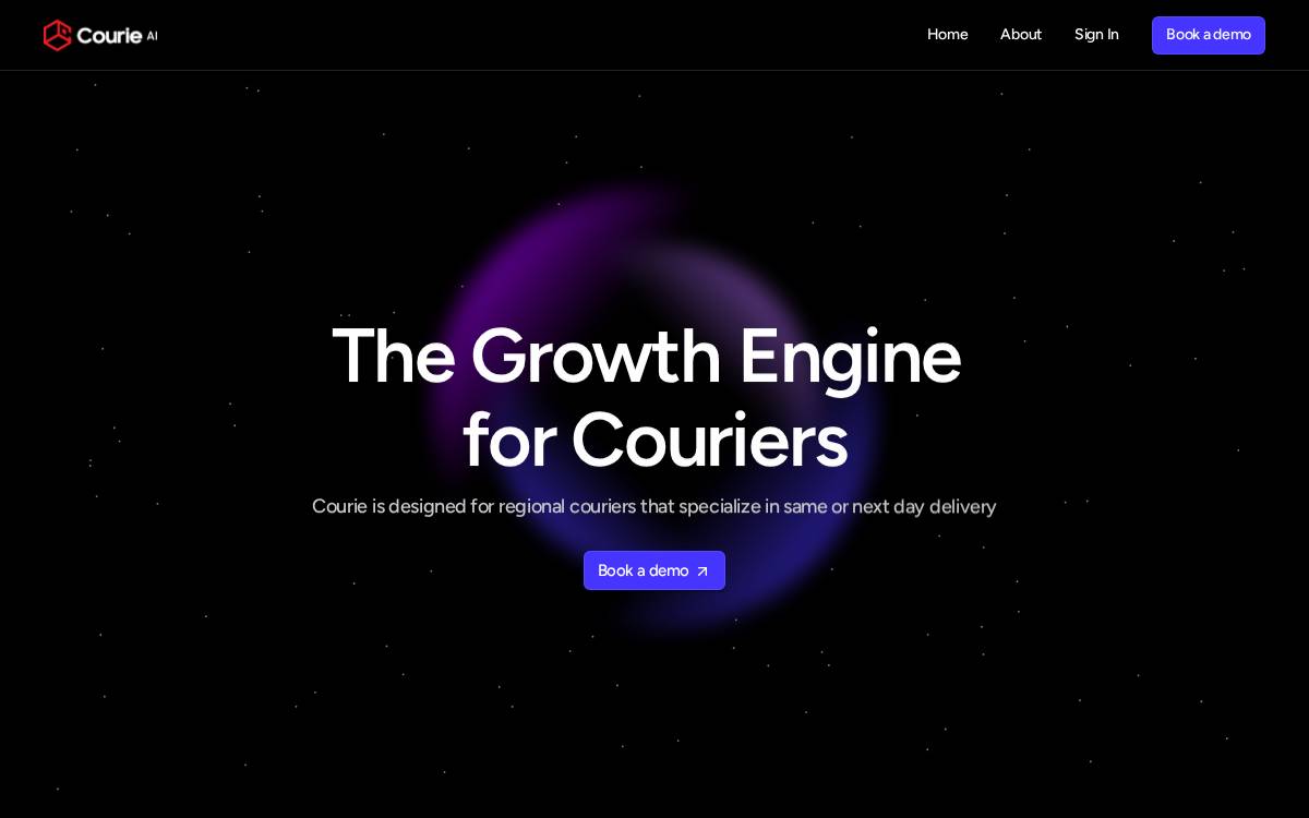 Courie website preview