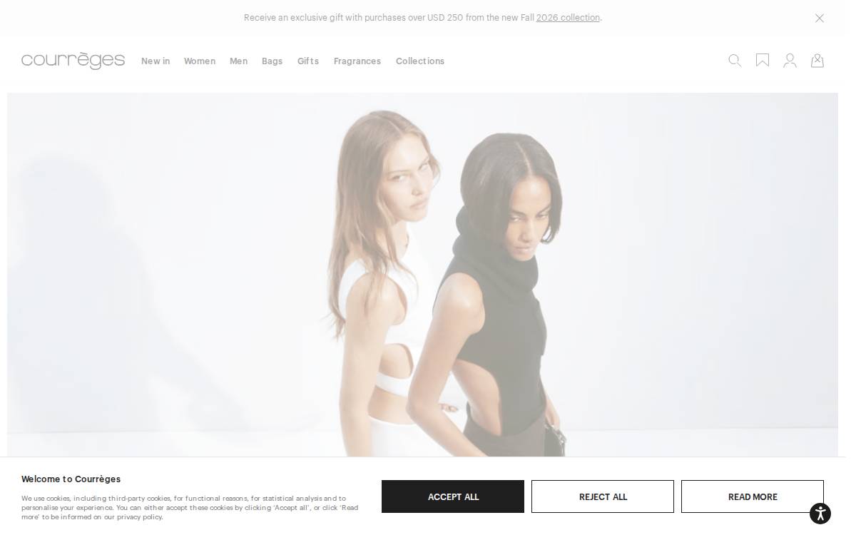 Courrèges website preview