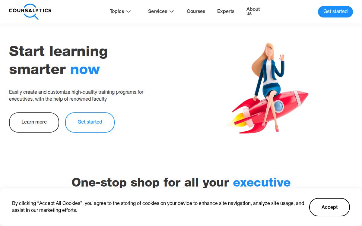Coursalytics website preview
