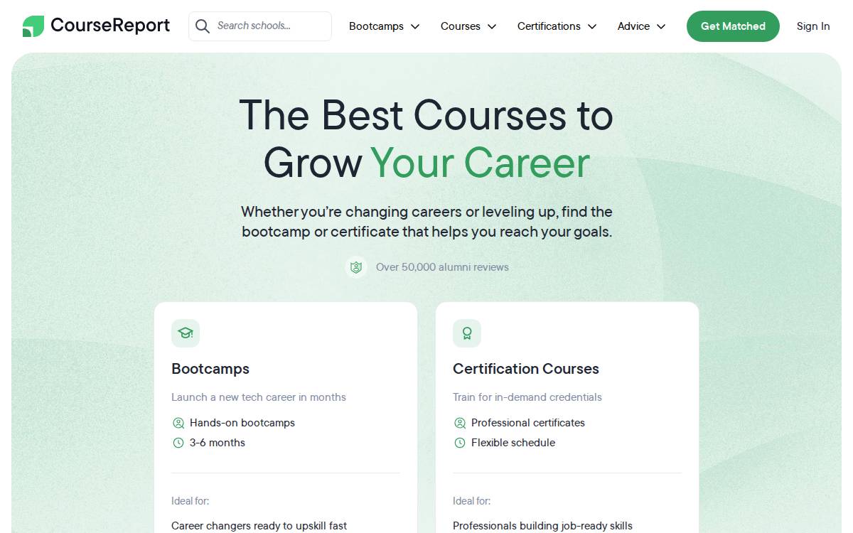 CourseGuide website preview