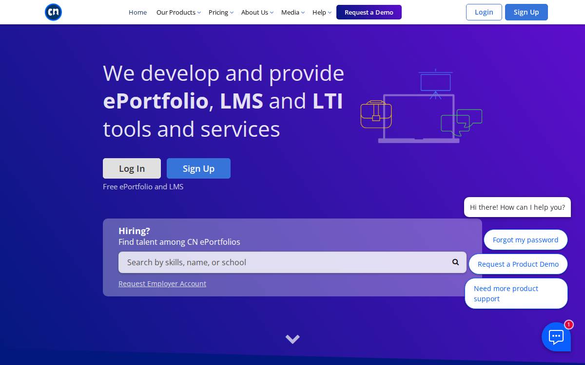 CourseNetworking website preview