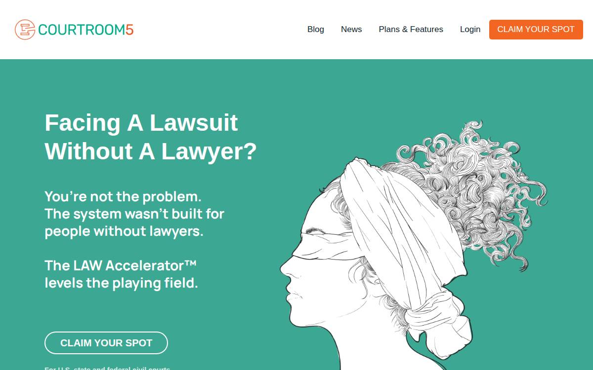Courtroom5 website preview