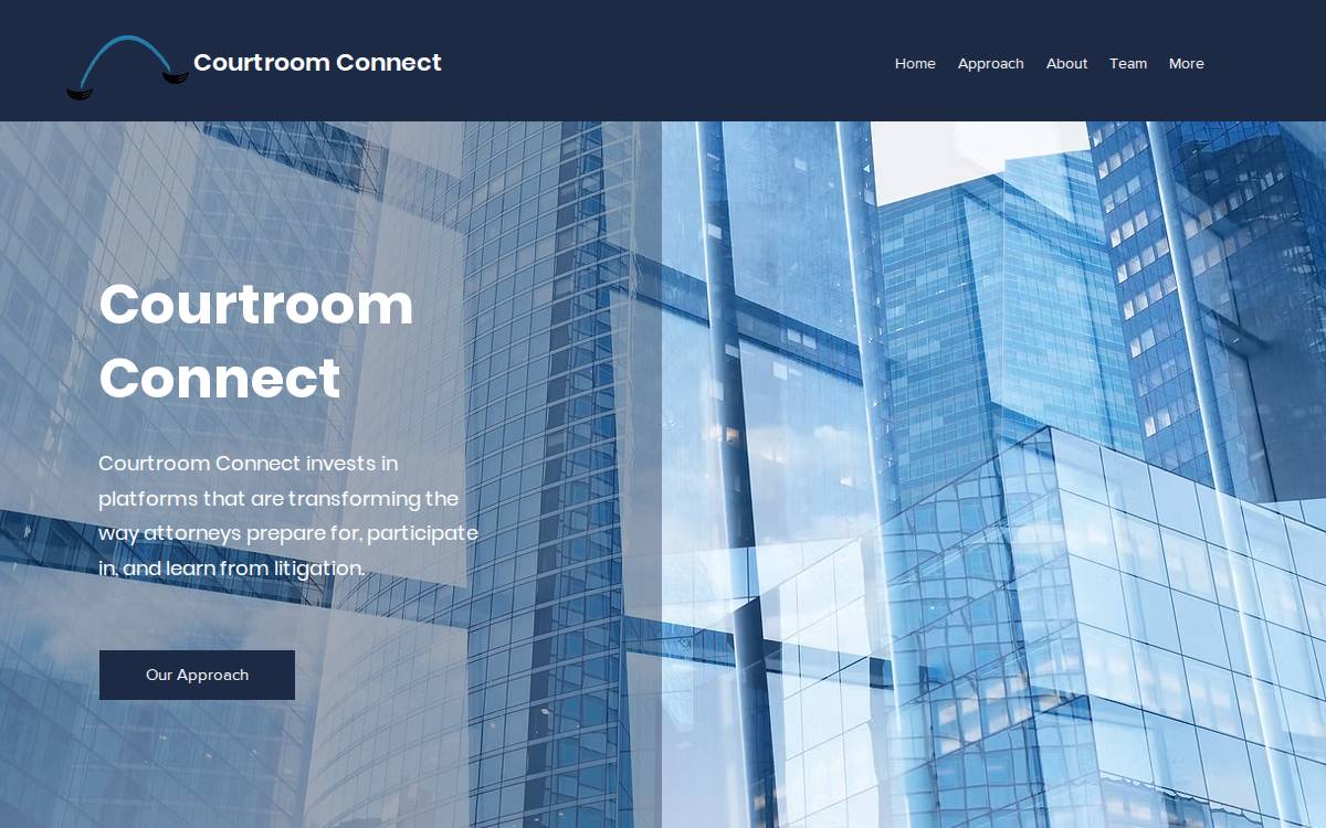 Courtroom Connect website preview