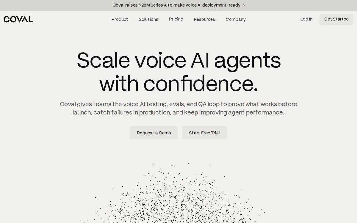 Coval website preview