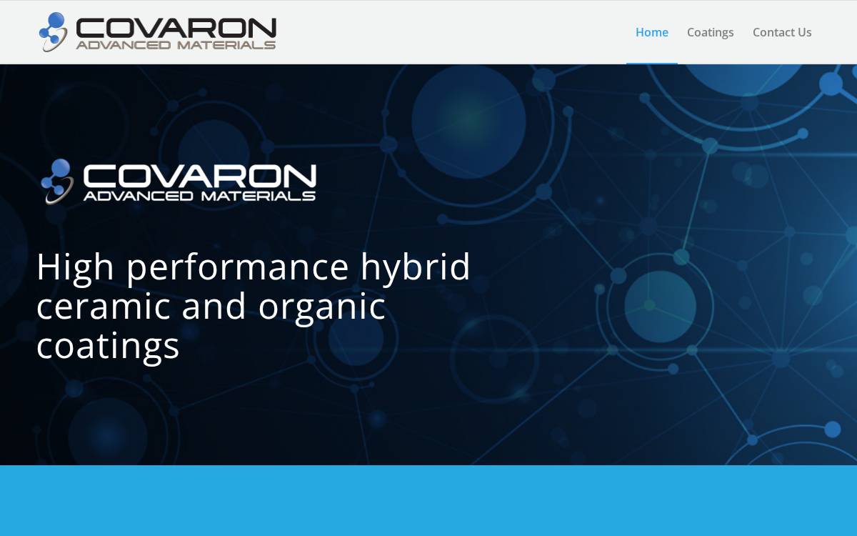 Covaron website preview