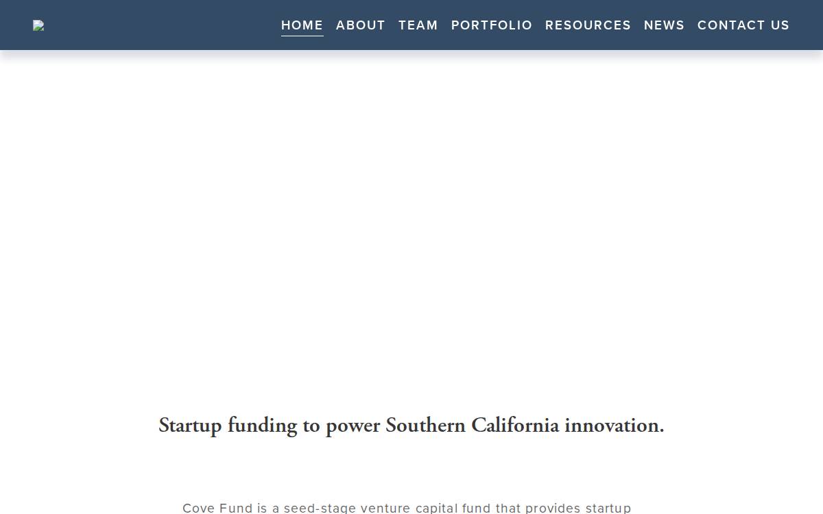 Cove Fund website preview