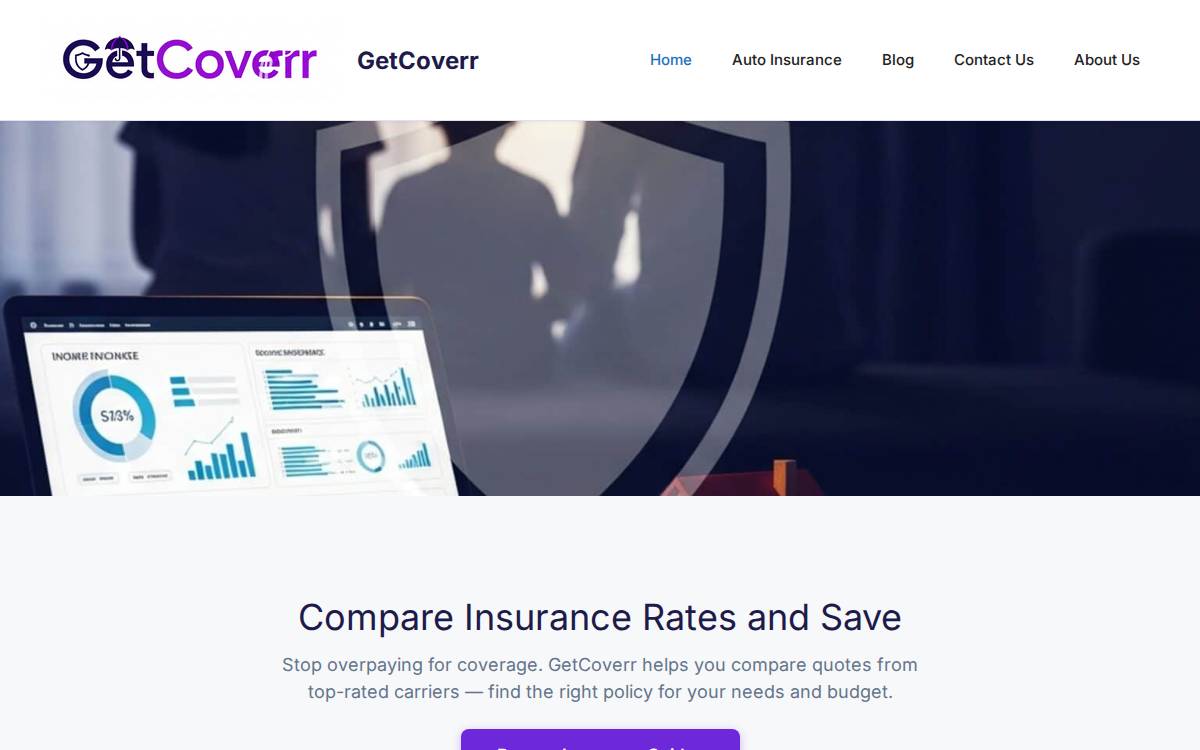 COVERR website preview