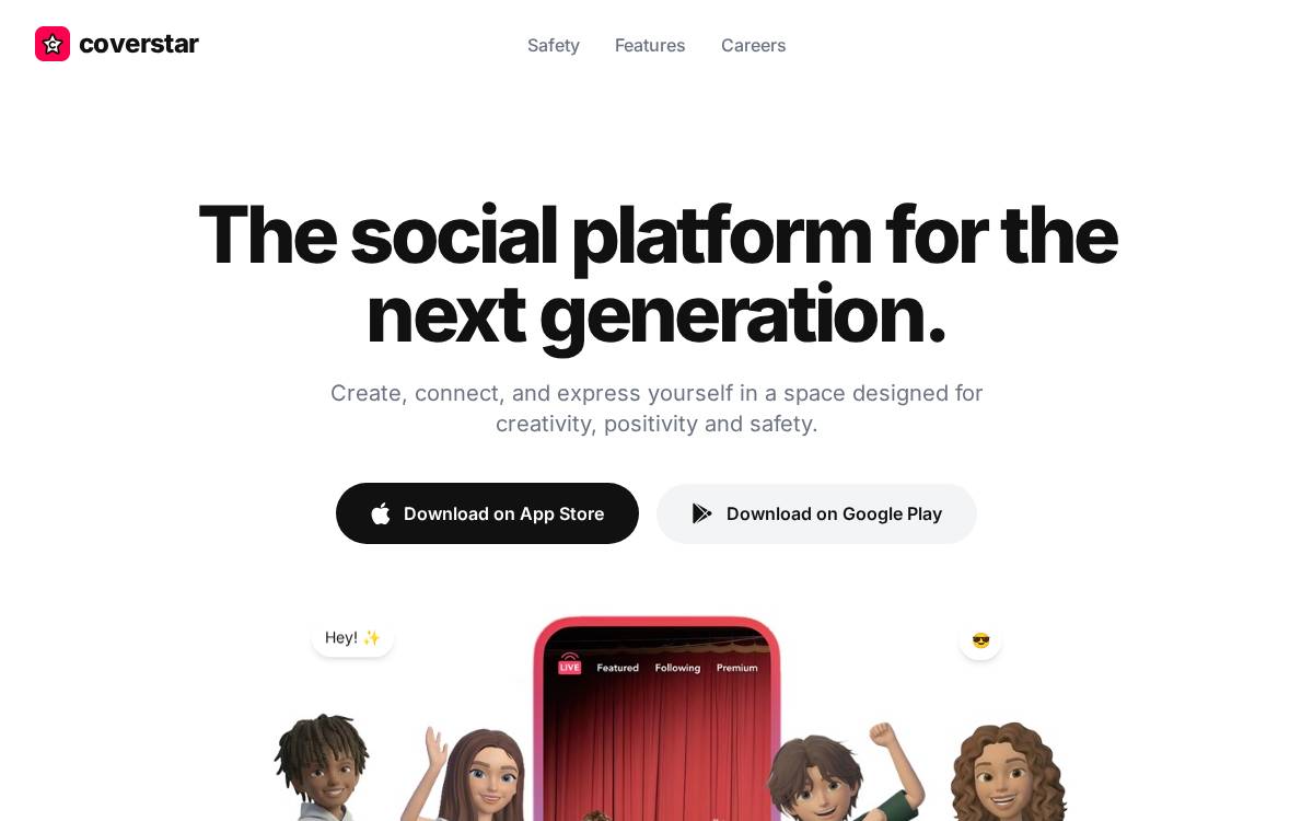 Coverstar Startup website preview