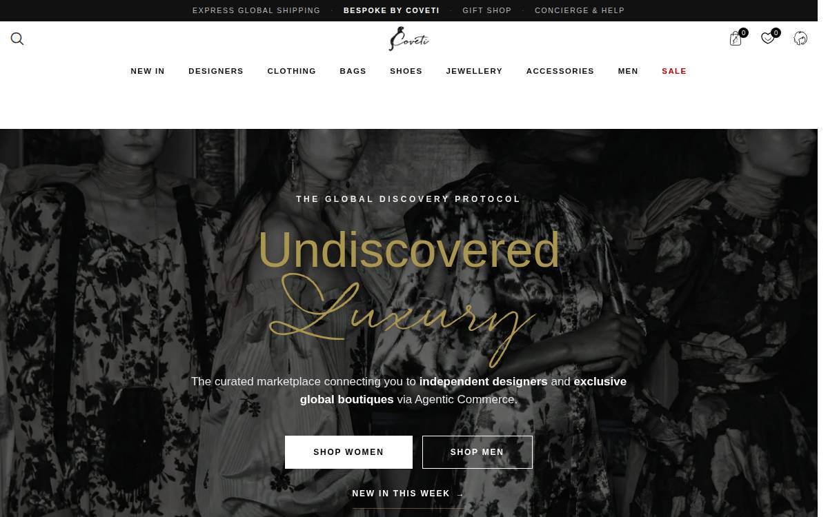 Coveti website preview