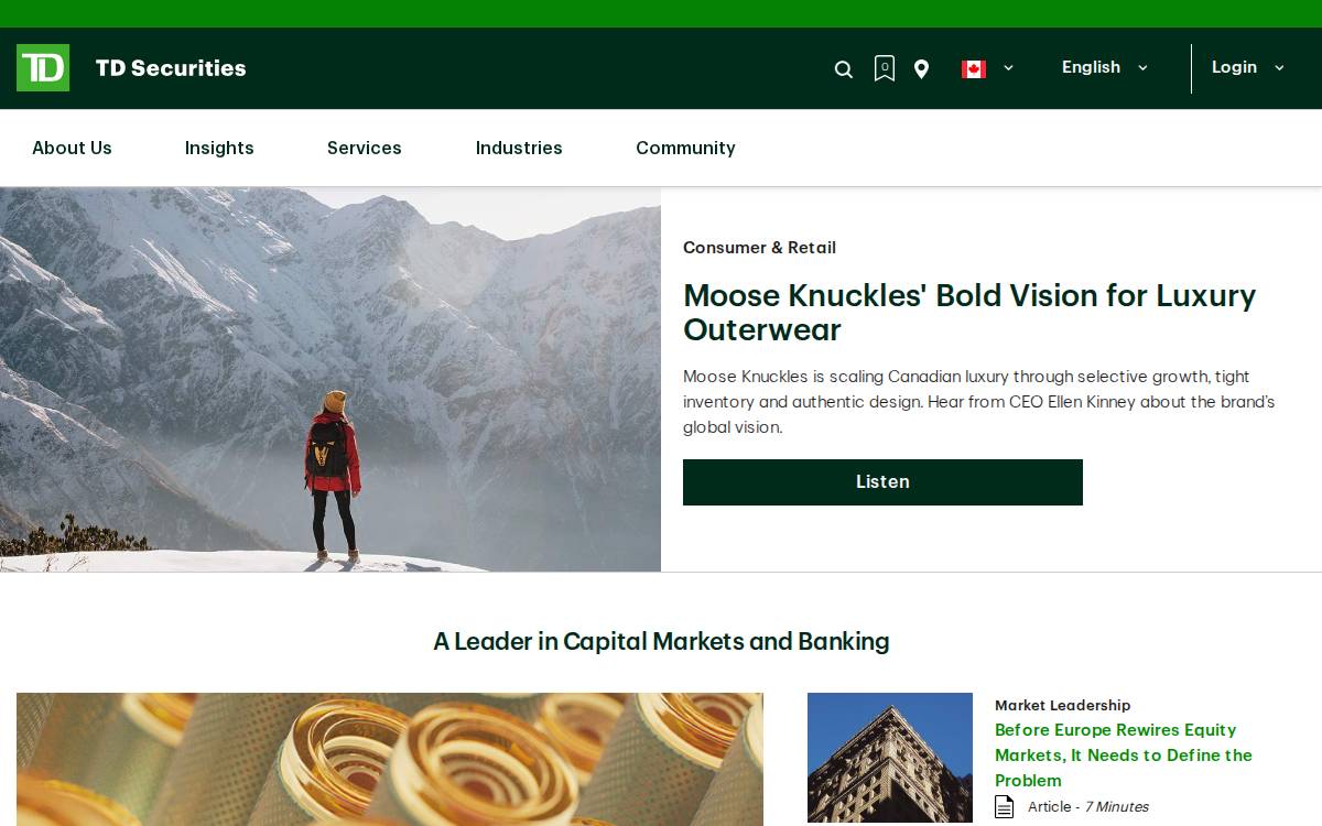 Cowen group website preview
