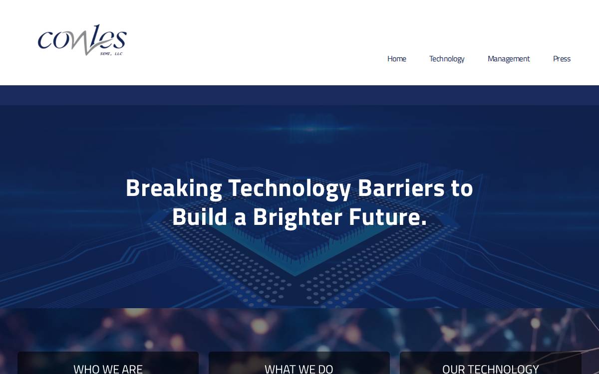 Cowles Semi website preview