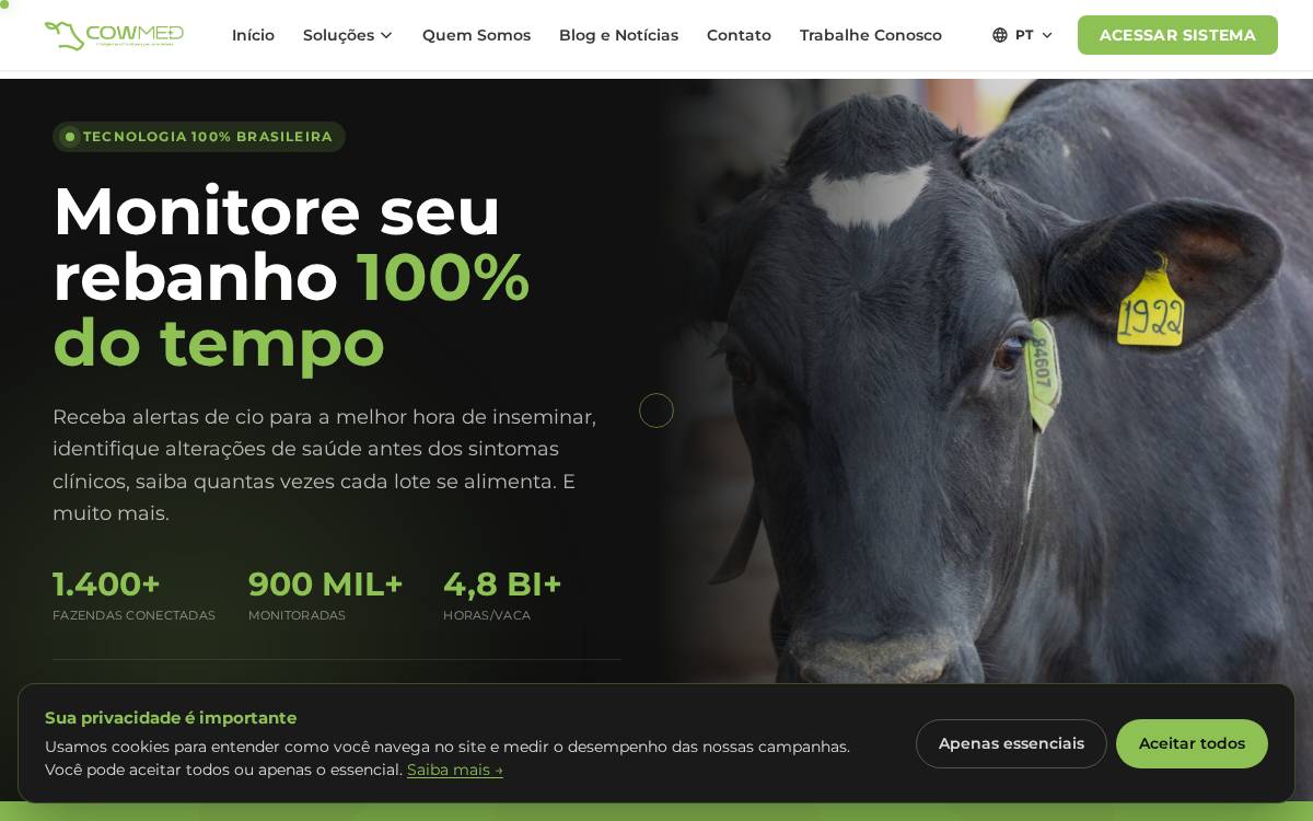 Cowmed website preview