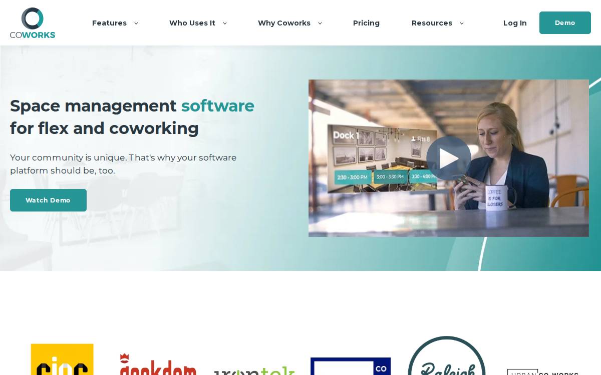Coworks website preview