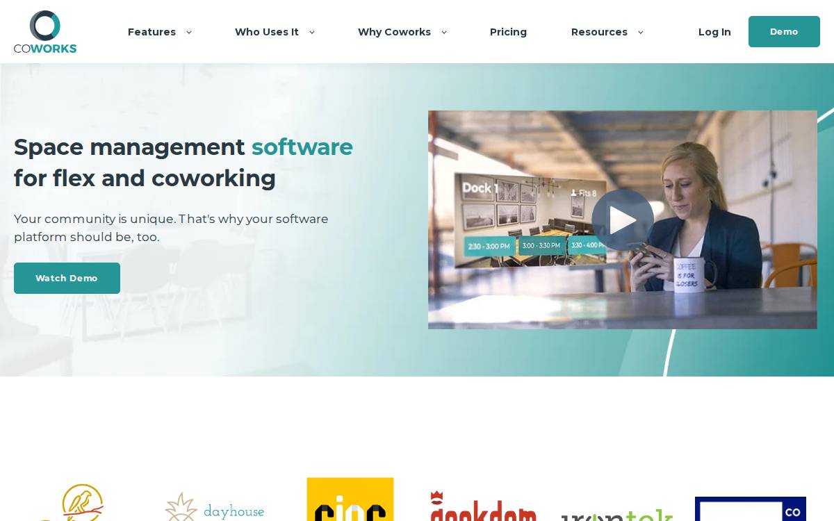 Coworks website preview