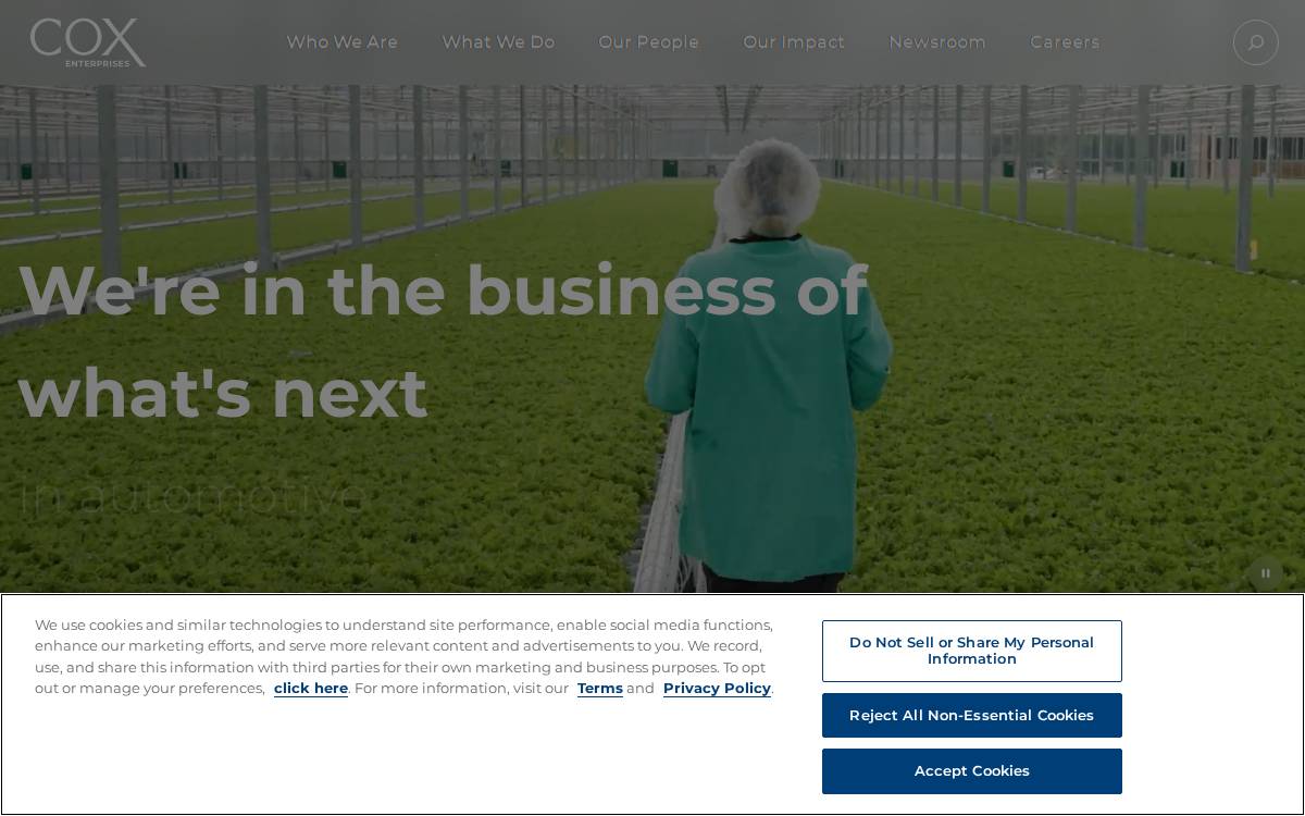 Cox Enterprises website preview