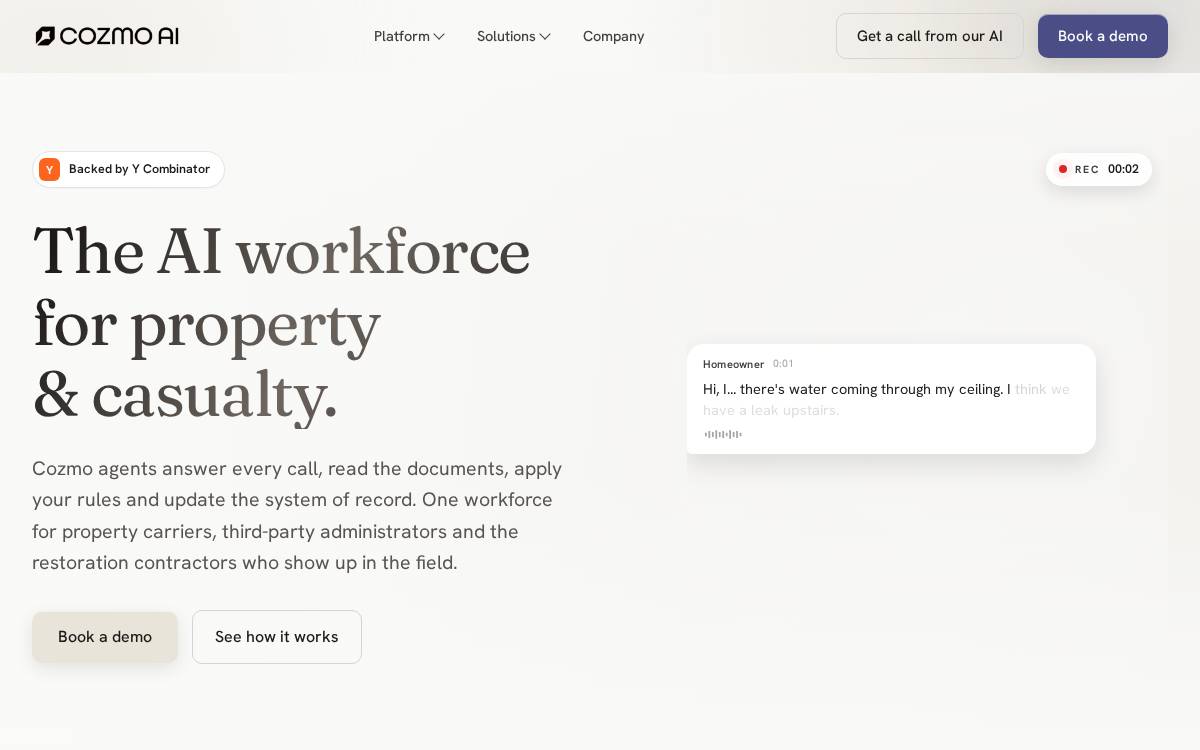 Cozmox website preview