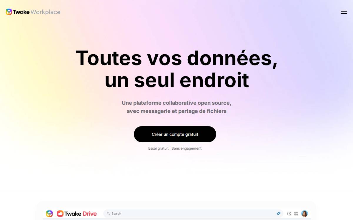 Cozy Cloud website preview