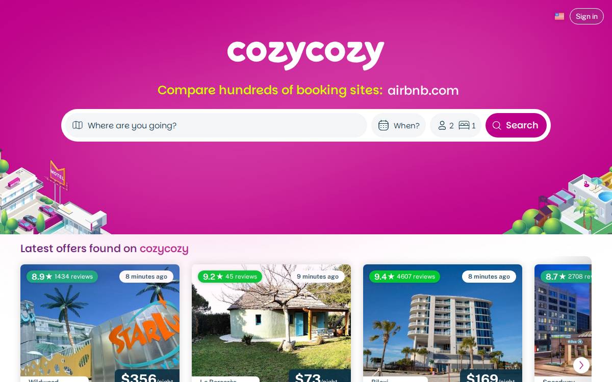 CozyCozy website preview