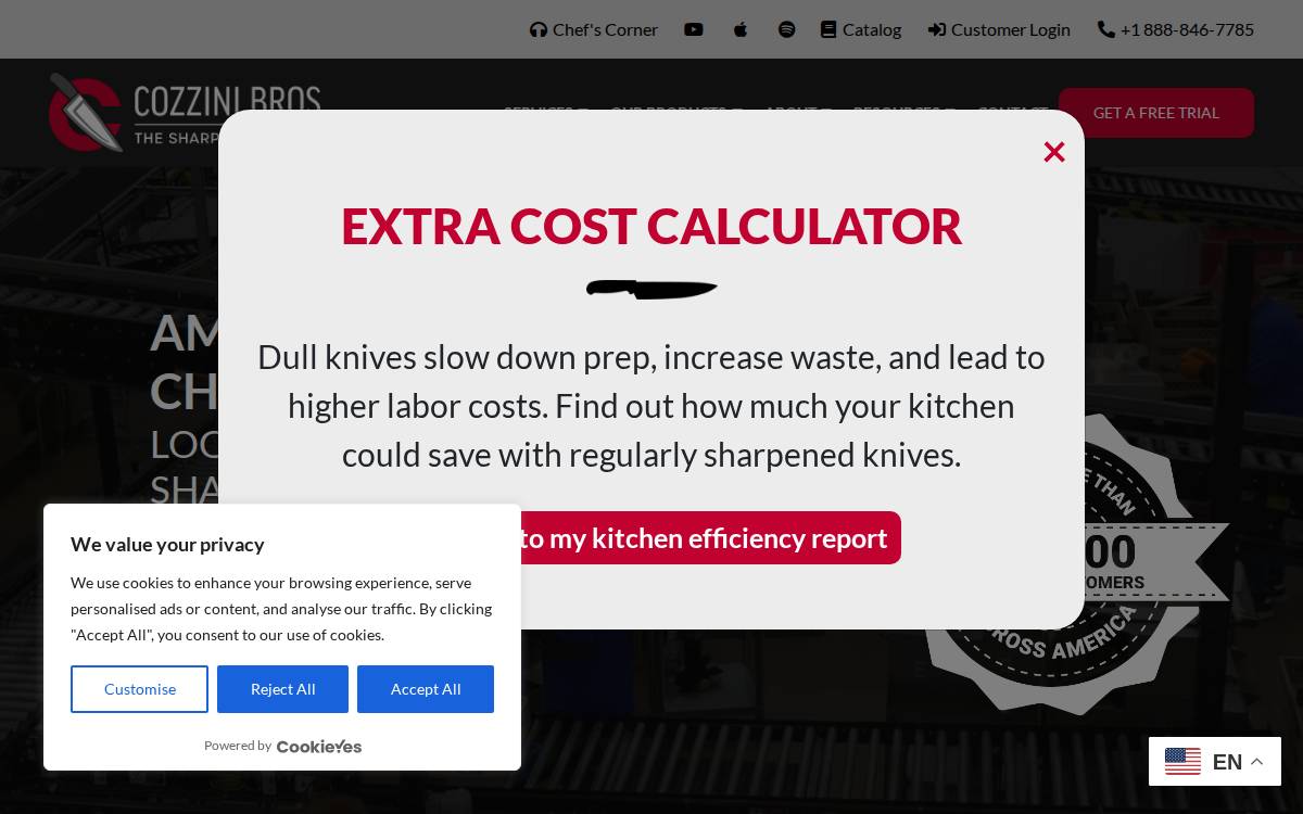 Cozzini Bros website preview