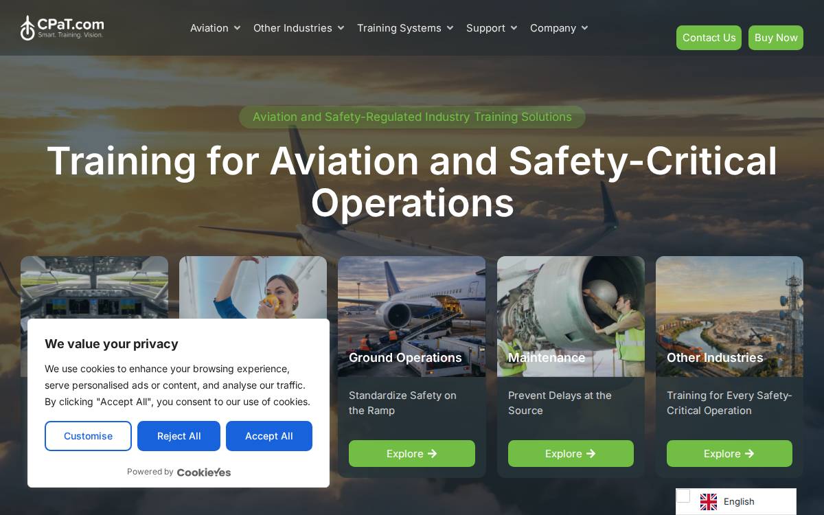 CPaT Global website preview