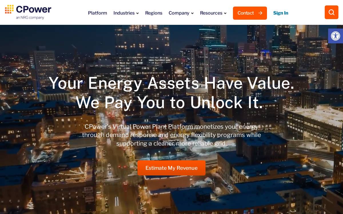 CPower, Inc. website preview
