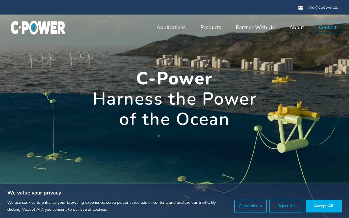 Cpower website preview