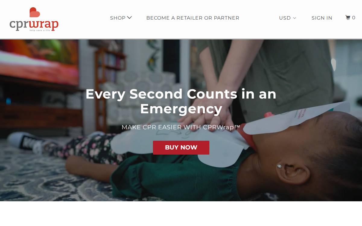 CPRWrap website preview