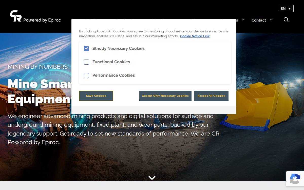 Cr Mining website preview