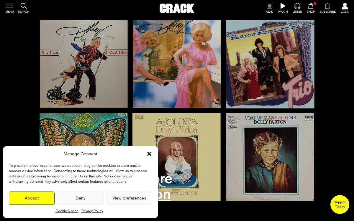 Crack Magazine website preview