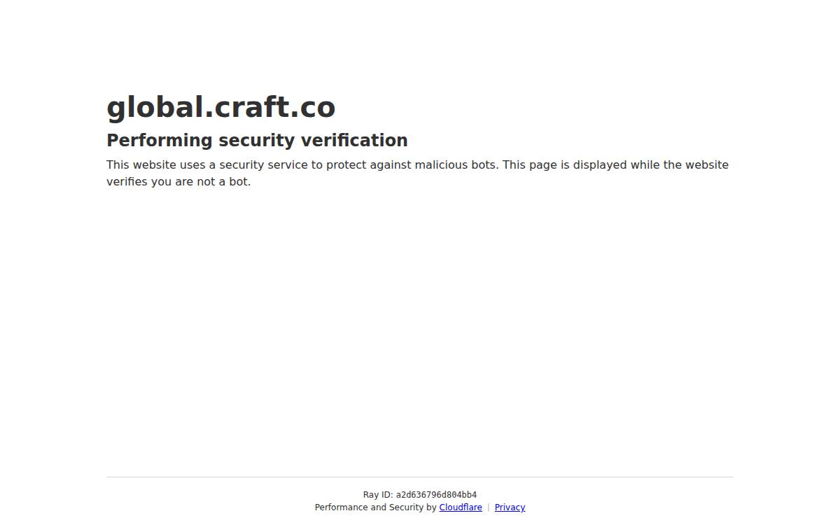 Craft website preview