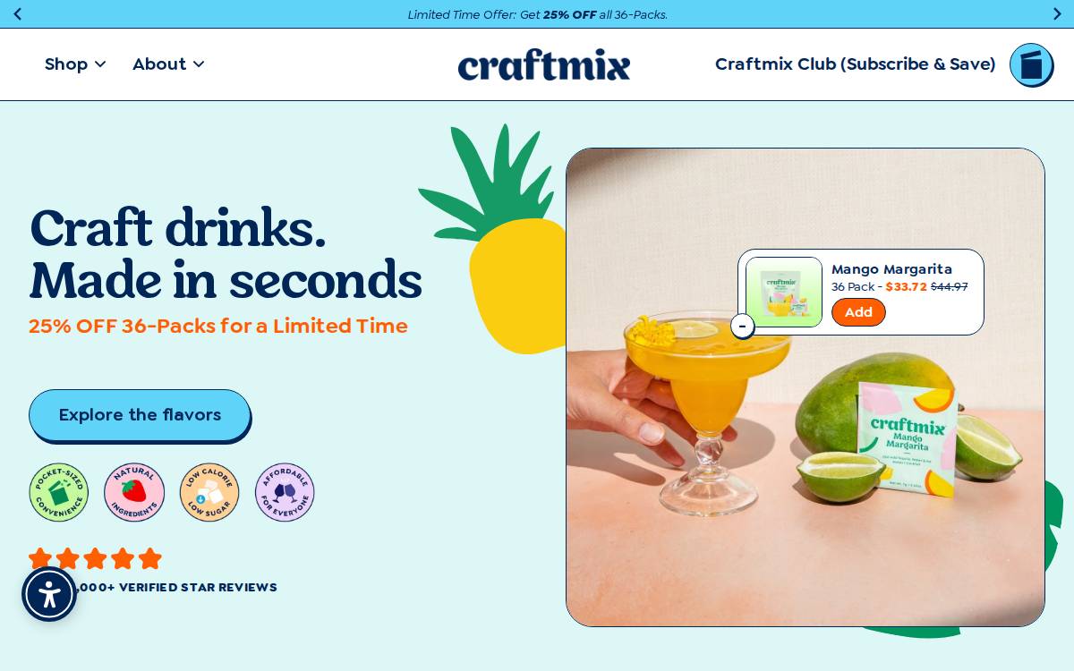 Craftmix website preview