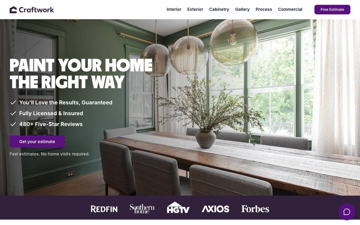 Craftwork website preview