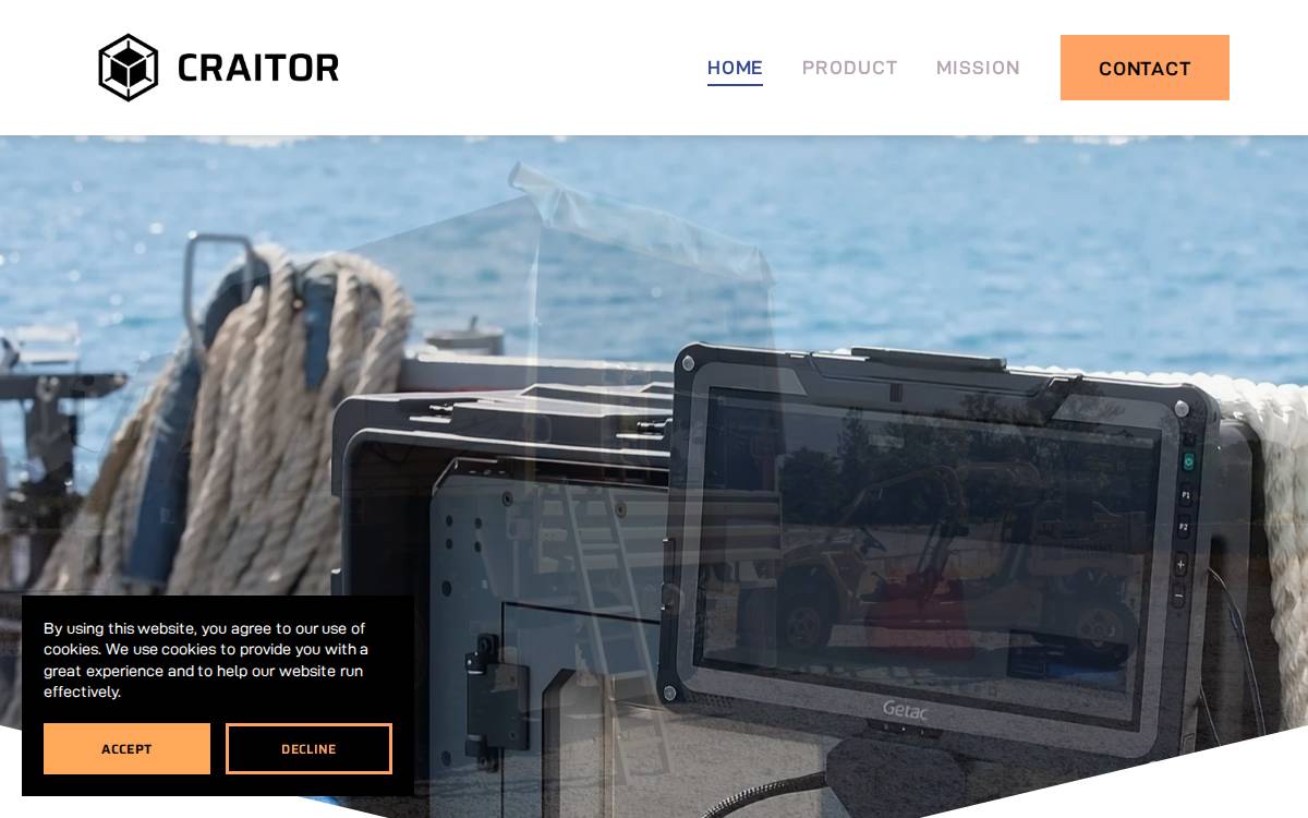 Craitor website preview